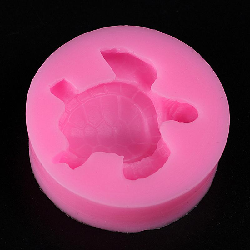 Silicone Mold Cute Sea Turtle Shape Ocean Theme Cake Decoration Gum Mould