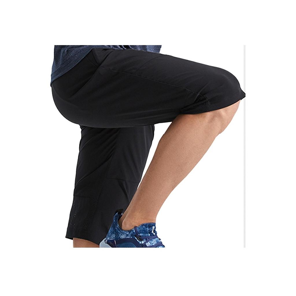 Li Ning Straight Leg Seven-Point Casual Sports Pants Men Bottoms Black AKQQ045-1