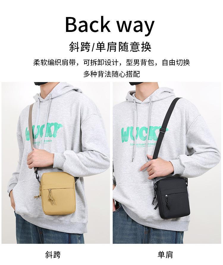 Men Messenger Sling Bags Small Shoulder Handbag Outdoor Cycling Hiking Climbing Pack Sport Crossbody Mini Students Phone Satchel