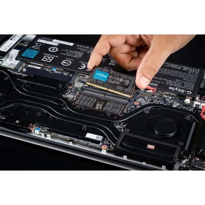 CRUCIAL Mémoire RAM DDR5 - Kit 128GB (2 x 64GO) - 5600 MT/s - CL46 - SODIMM