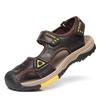 Large Size Beach Shoes, Outdoor Shoes Men's Leather Sandals First Layer Cowhide Bag Head Men's Shoes Hiking Shoes