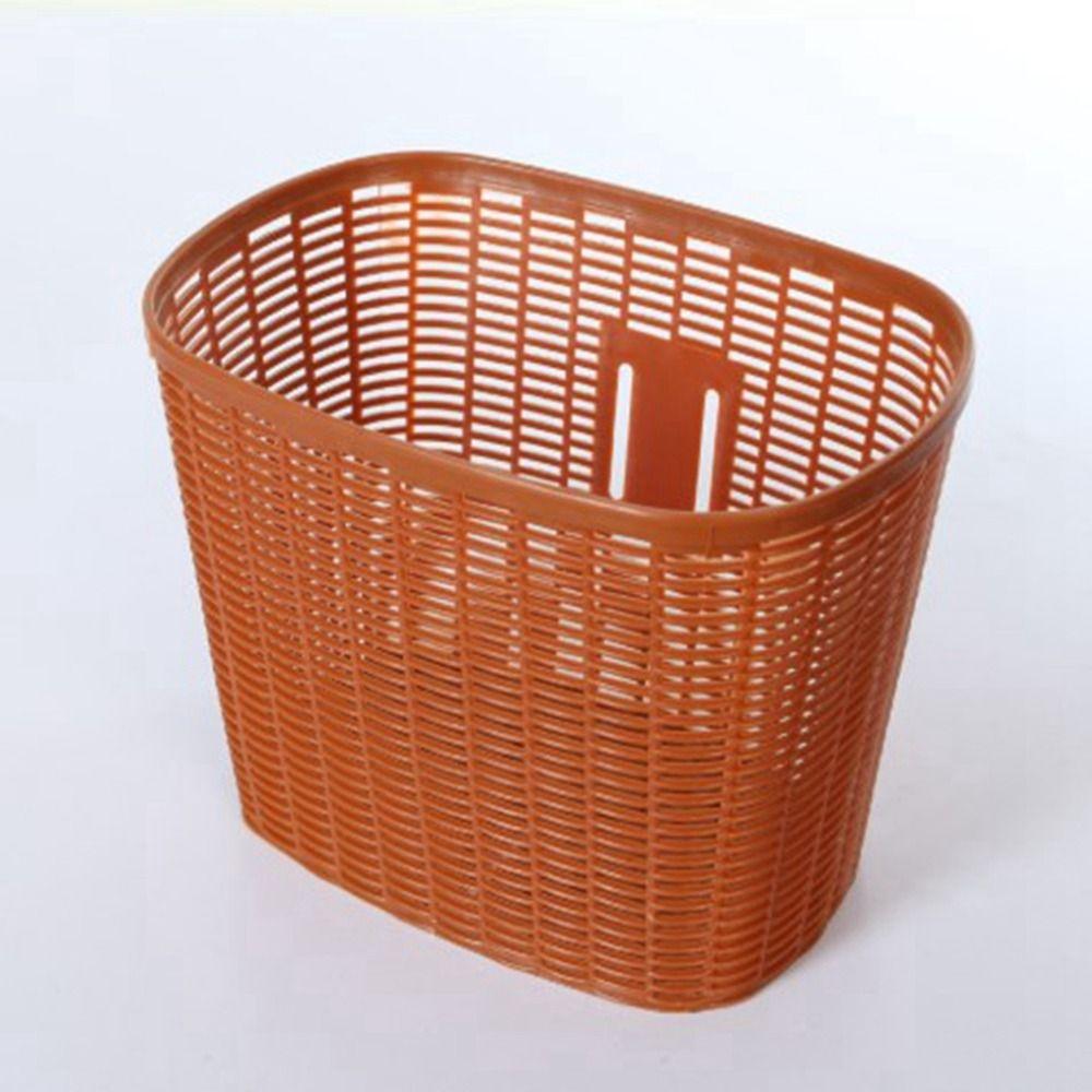 Hollow Children Bike Basket Plastic Scooter Handlebar Basket  Rear Cycling Accessories