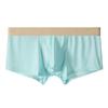 Men's Summer Sexy Ice Silk Thin Breathable Side Open Flat Angle Briefs