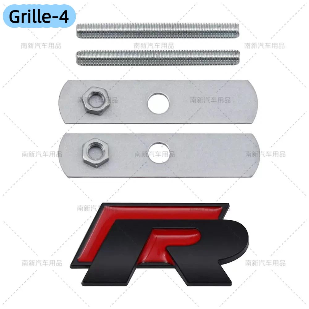 3D kovový znak R Znak na kufr auta Samolepka pro G-olf R Line P-olo P-assat J-etta T-ouareg