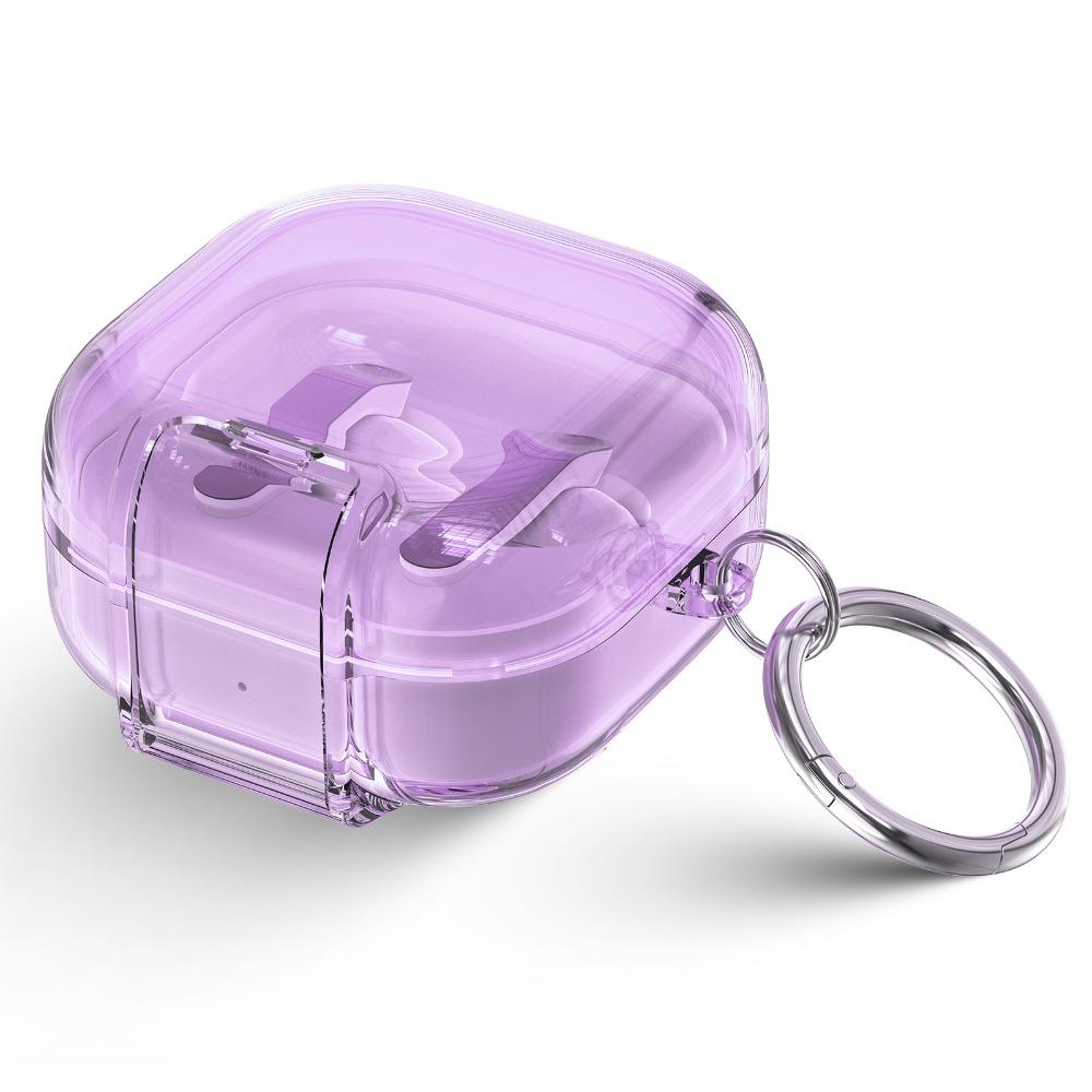 Transparent Earphone Case Full Cover Shell Earbuds Cover for Samsung Galaxy Buds4/4pro Travel