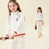 Hello Kitty Girls' Spring and Autumn Suit Kidsren's Casual Top 2024 New Style Girls' Sports Two-Piece Suit