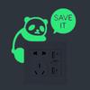 8Pcs/set New Luminous Cartoon Switch Sticker Glow in the Dark  Wall Sticker Decoration Fluorescent C