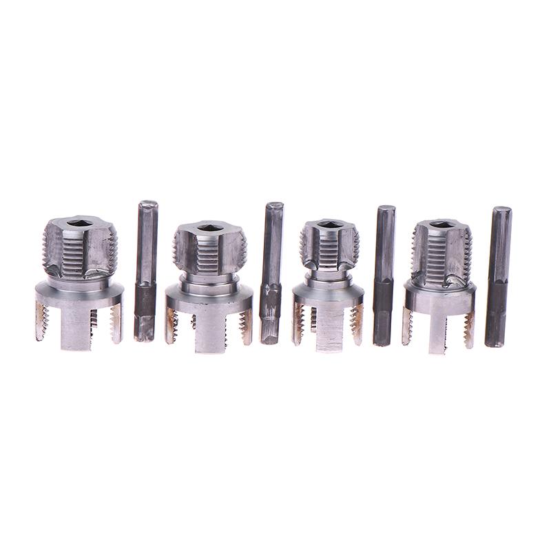 1/2" 3/4" Ppr Threader Integrated Internal External Pipe Threading Tool Electric Drill Compatible Pvc Pipe Threader Kit