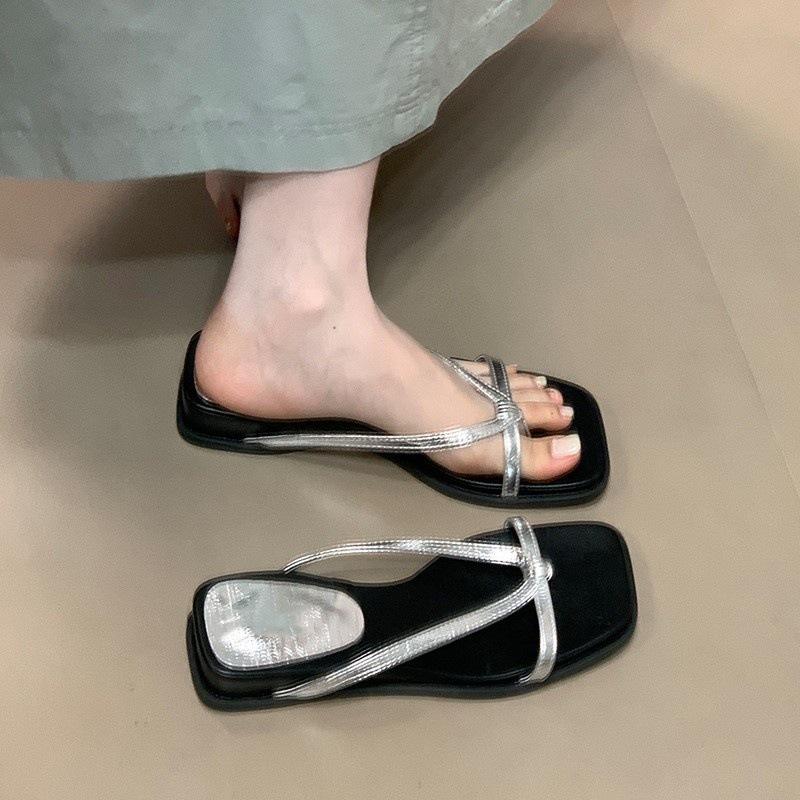 

Cross-cuff toe with cool slippers Women s niche outer flip-flops 35