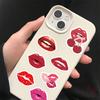 500Pcs/Roll Blazing Red Lips Kids Rewards Stickers - DIY Scrapbooks Album Decor Sealing Label Decals
