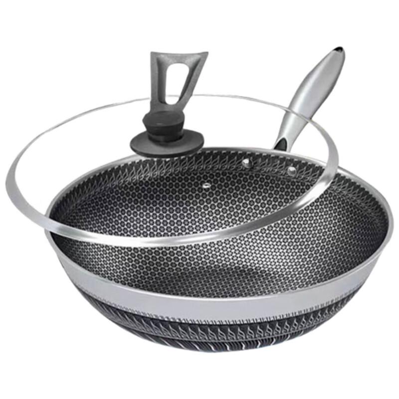 Shangheng 316 Stainless Steel Honeycomb Wok