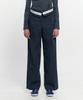 Kimjisu Fold Over Wide Slacks _ Navy