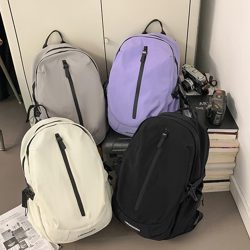 Schulranzen mit großer Kapazität für Studenten Damen Reise-Rucksack Einfarbiger Rucksack