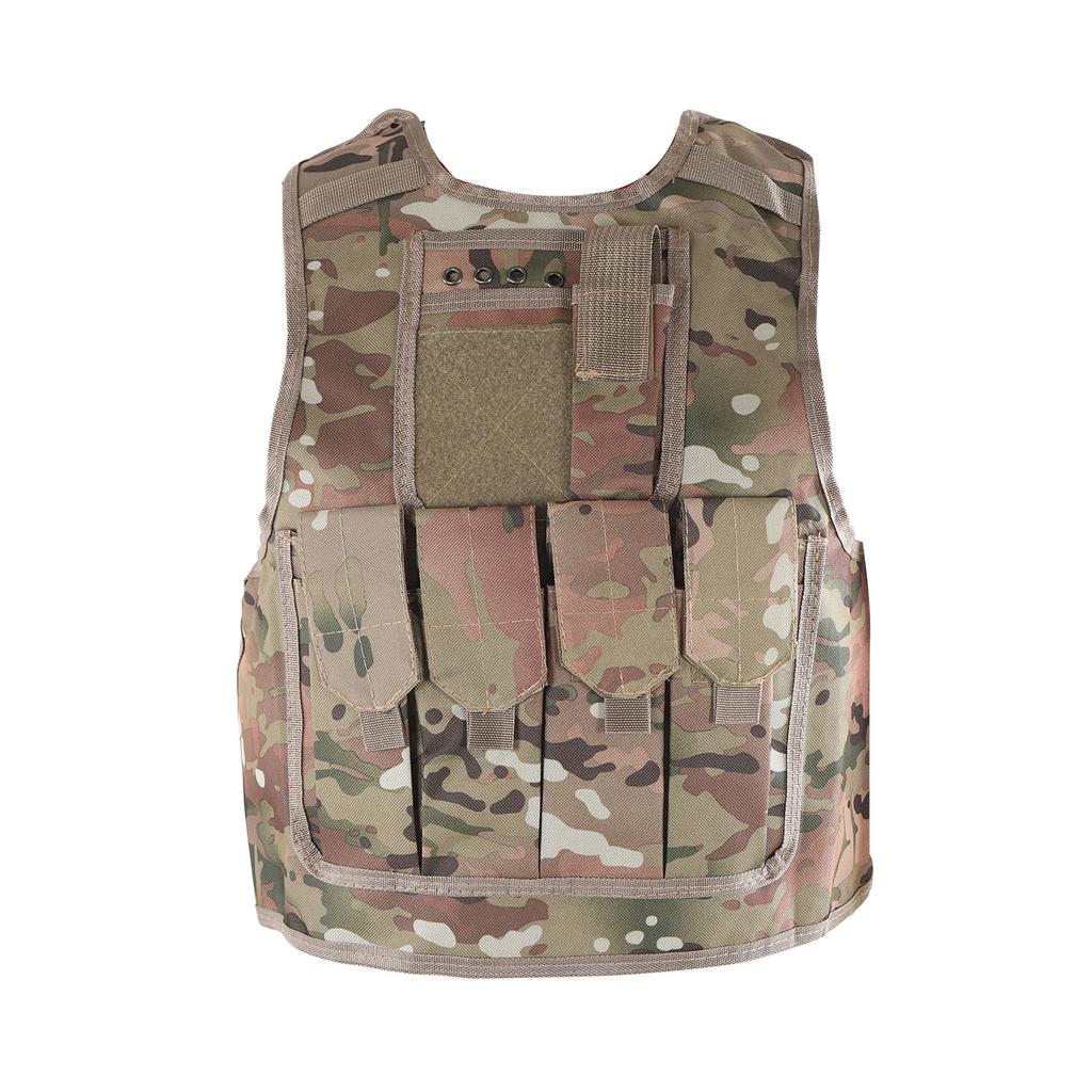 Kids Outdoor Vest Children Outdoor Shooting Protection Gear Vest for Sports Training Jungle Games