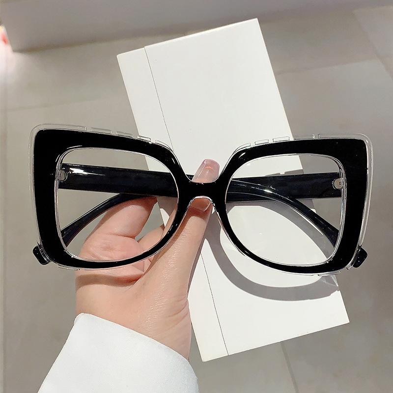 

Vintage Anti Blue Light Glasses Women For Men Luxury Brand Designer Oversized Myopia Prescription Optical Pink Popular Frame