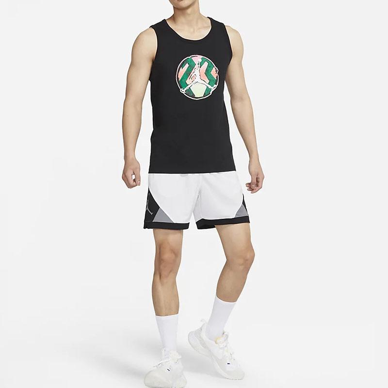 Air Jordan Sport DNA Printed Casual Breathable Loose Running Tank Top Men Tops Black CZ8296-010