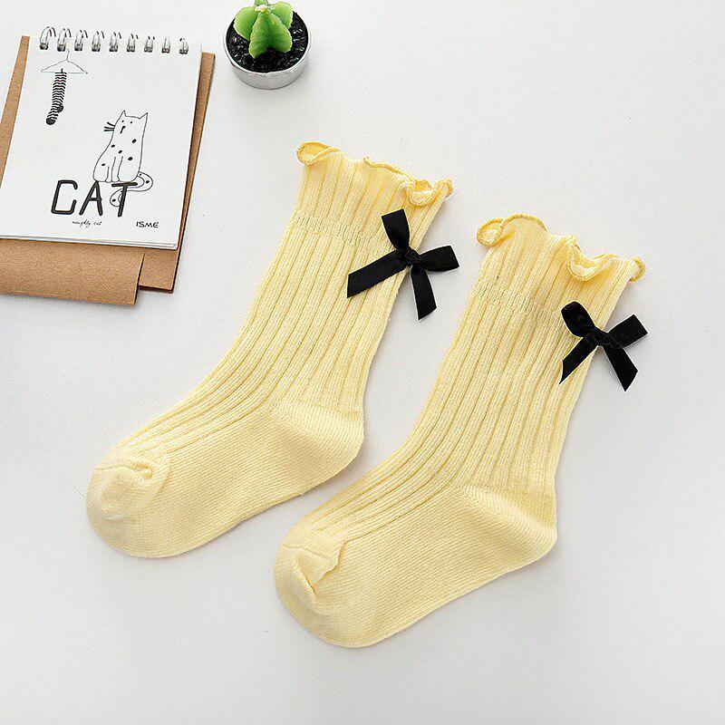 yellow infant tights