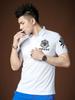 European Station Men's Elbow-Sleeved Top Paul T-shirt Summer New Arrival Trendy Walnut Print Short Sleeve Polo Shirt T-shirt Men's Clothing