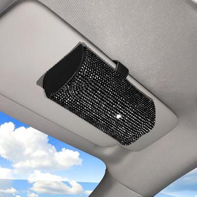Rhinestone Car Sunglasses Storage Box