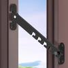 2pcs Heavy Duty Window Limiters Multiple Angles Control with Security Lock Window Clamp Set Suitable for Various Window