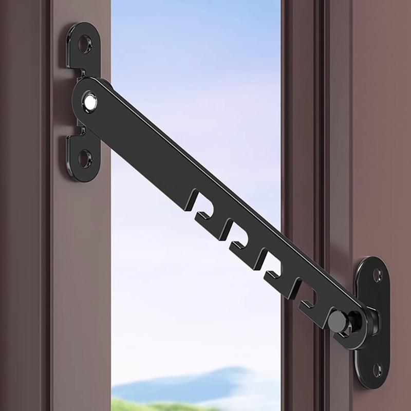 2pcs Heavy Duty Window Limiters Multiple Angles Control with Security Lock Window Clamp Set Suitable for Various Window