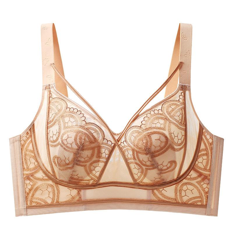 Summer Thin Rabbit Ear Bra for Women Without Steel Ring Adjustment Plus Size Bra for Women Gathering Bra