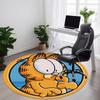 Garfield Cat Office Round Area Rug, Under Office Chairs Bedroom Living Room Home Decor, a1022383