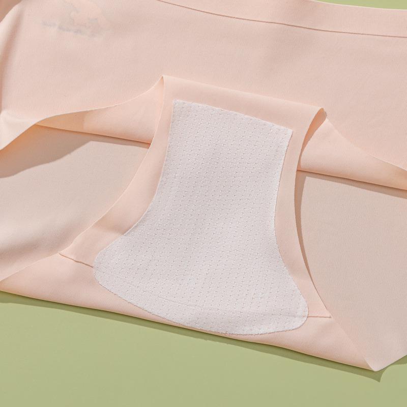 Youth Ice Silk Underwear Set: Strapless Bra & Panties for Girls 8-16