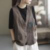 Gilet Giacca Casual da Donna Primavera ed Estate Gilet Senza Maniche Largo e Sottile Top Gilet