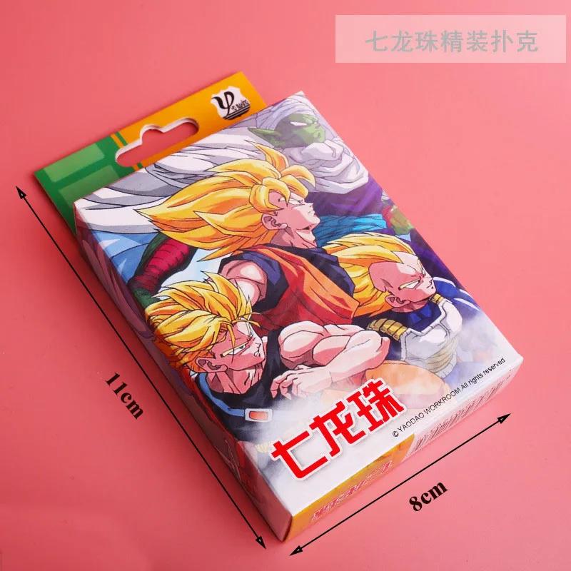 54Pcs Cards Anime Dragon Ball Z Poker Toy Cosplay Son Goku Board Game Cards Hardcover Collection Box