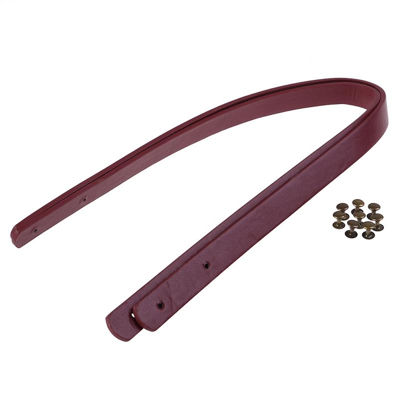 1Pair(2Pcs) Faux Leather Detachable Belt Handle Diy Replacement Handbag Strap