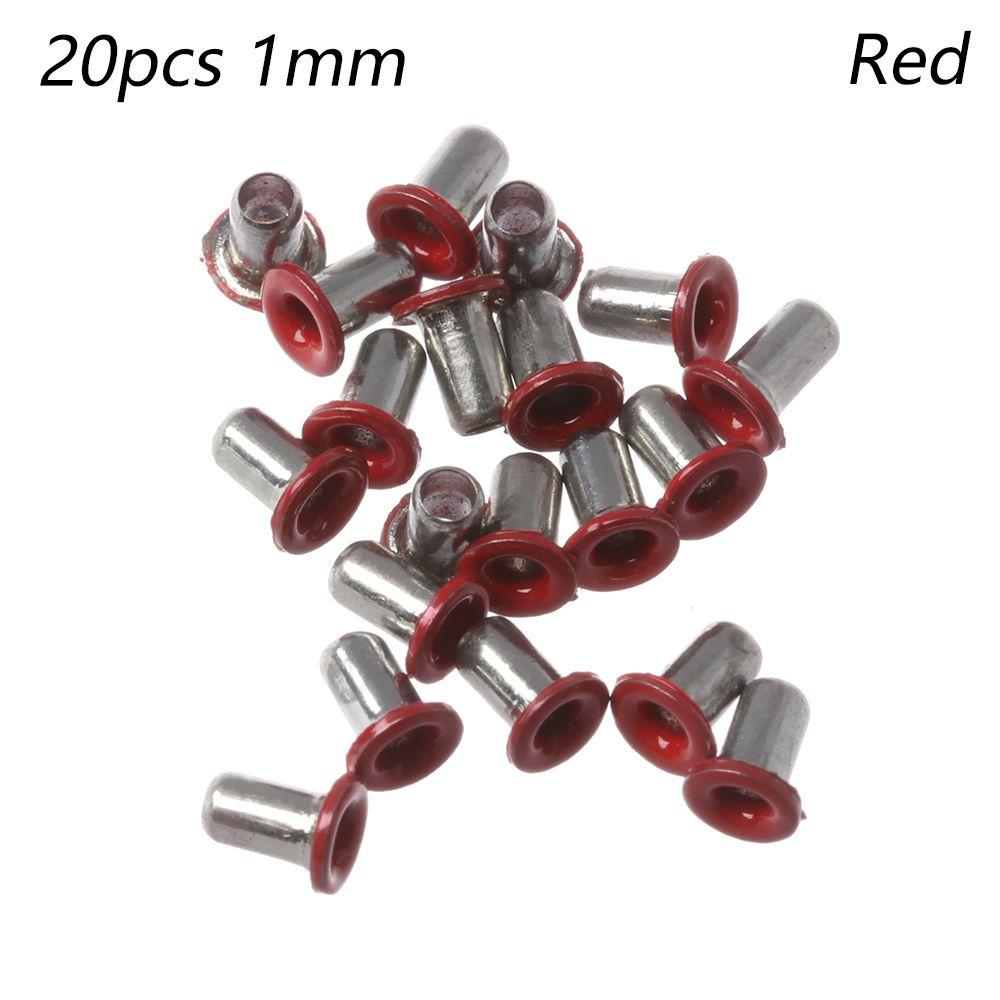

Швейная фурнитура Пряжка для ремня Металлические люверсы Пуговицы Сделай сам Кукольные пряжки Аксессуары для кукольных сумок 20pcs 1mm красный