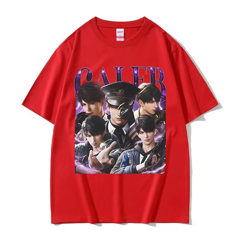 2025 Summe Funny Girl Dinner Love and Deepspace Caleb Graphic Men Women Vintage Aesthetic 100 Pure Cotton Printed Tshirt Y2k