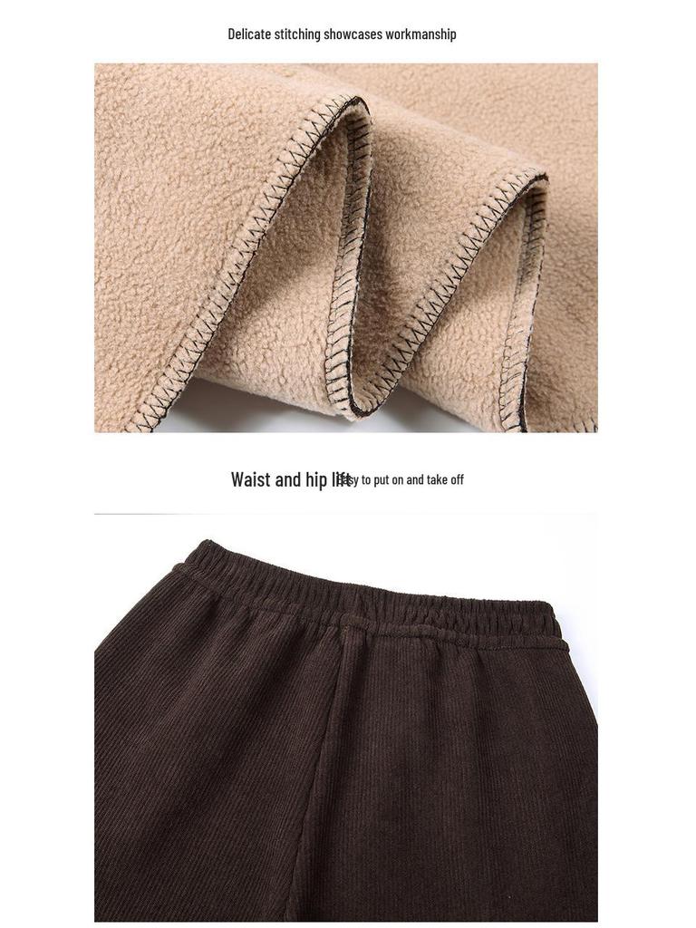 2024 New Style Plus Velvet Thick Slimming Harem Pants for Middle-Aged Women: Autumn/Winter Fashion