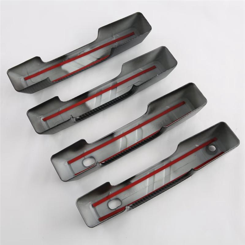 Car Exterior Door Handle Cover Trim For Ford Bronco  2024 Accessories Carbon Fiber LHD