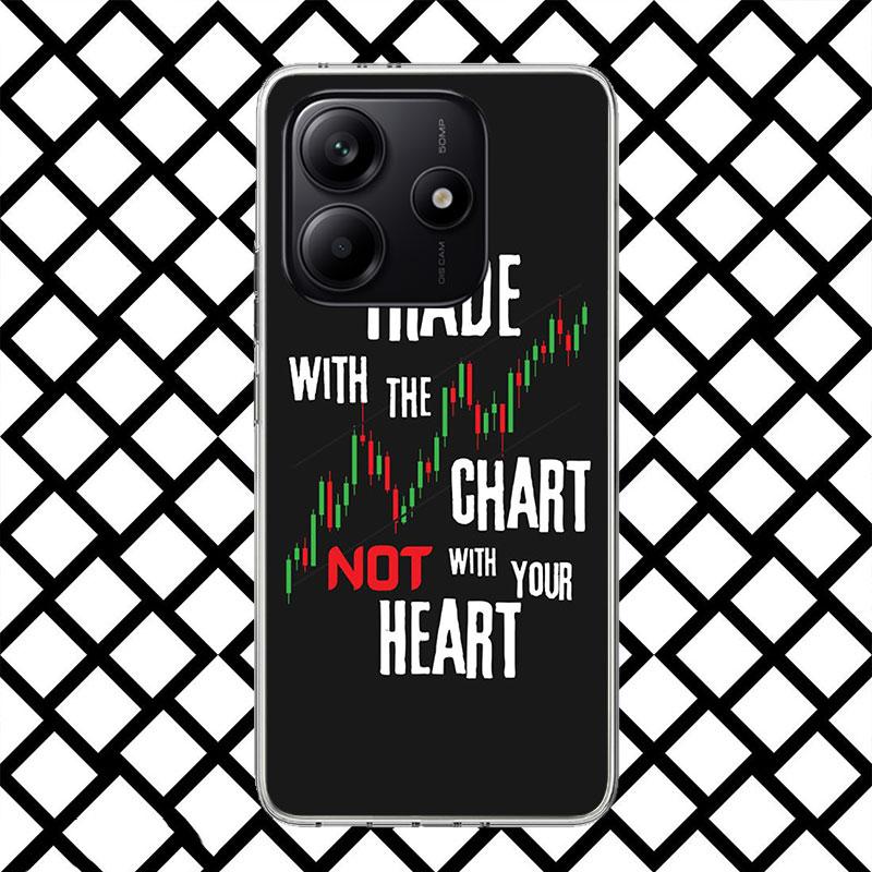 Trade Investment Forex Stock Market Phone Case for Xiaomi Redmi Note 15 14 14S 13 12 12S 11 Pro Plus 11E 11T 11S 10S 5G Soft Cov