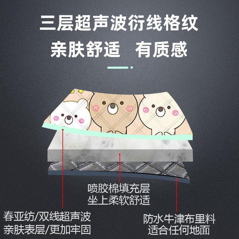 Ultrasonic Picnic Mat Thickened Camping Floor Mat Portable Beach Camping Mat Waterproof Outdoor Outing Cartoon Moisture-proof Mat