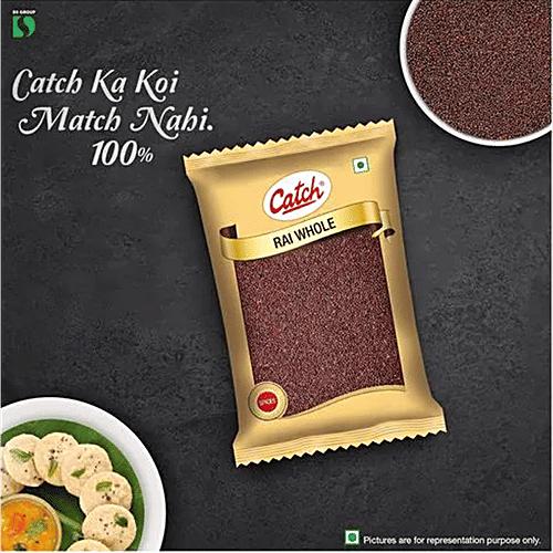 Catch Mustard Whole Spice 100g Premium Rai Seeds for Cooking and Pickling Enhances Flavor Aroma in Curries and Vegetable Dishes