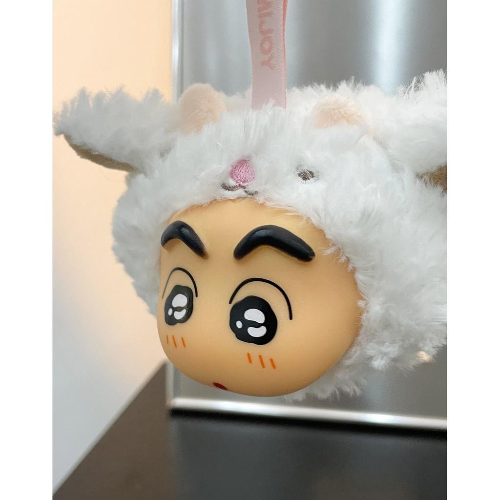 Crayon Shinchan Animal Head Keychain Plush Toy With Cartoon Design For Kids And Teens