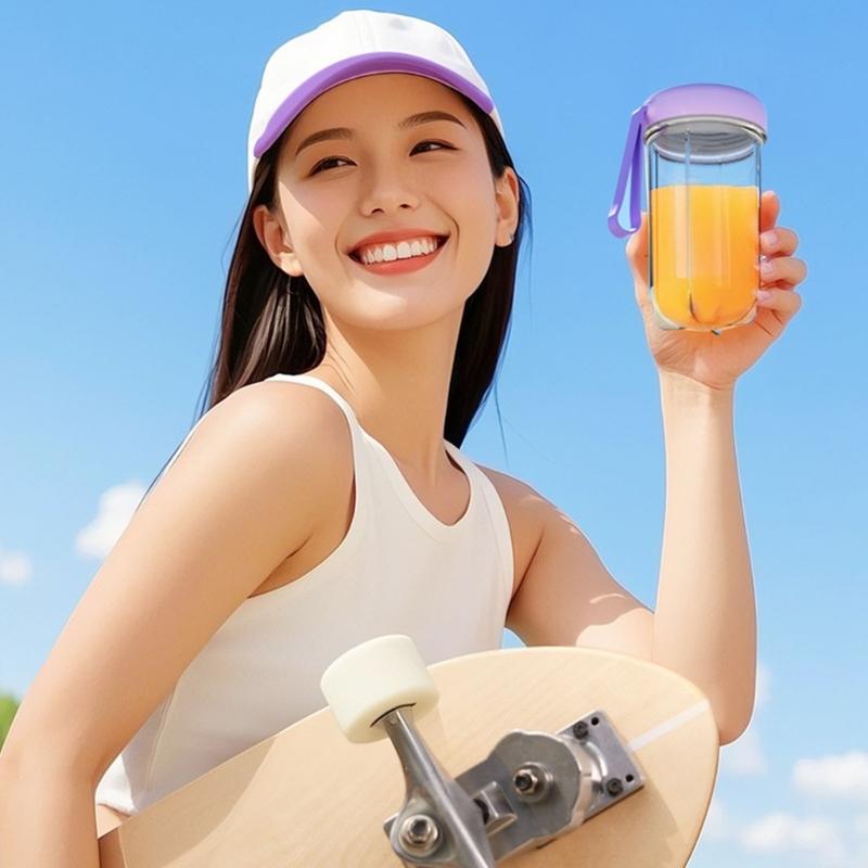 500ml Smoothie Blenders Portable USB Rechargeable Juicer with High Speed Motor Mixing Cup for Protein Shakes and Juices