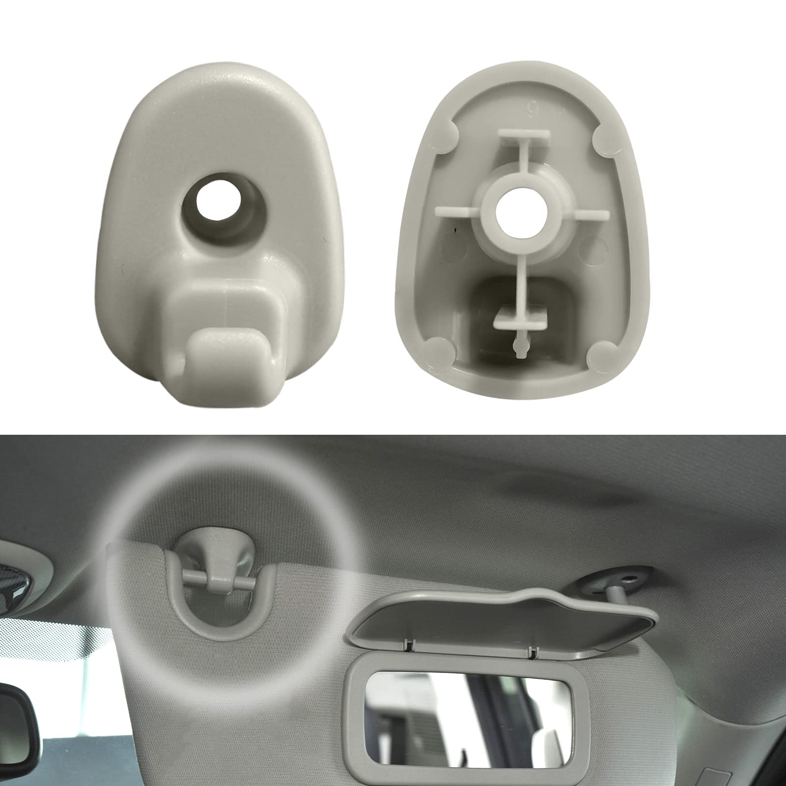 

2 Pcs Car Sun Visor Clips for Jeep Liberty 2005-2012 Dodge Nitro 2008-2012 Upgrade