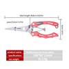 Stainless Steel Fishing Pliers Hook Remover Outdoor Fish Line Cutter Tool Comfortable Grip Scissors Fishing Accessories