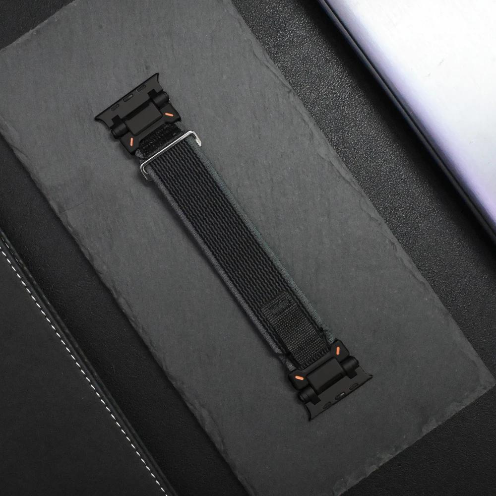 

Nylon Trail Loop for Apple Watch Ultra 3 2 49mm 11 10 46mm Band Luxury Sport Bracelet for iWatch ultra Series 9 8 7 6 Se 45mm 44 for ultra 3 2 49mm
