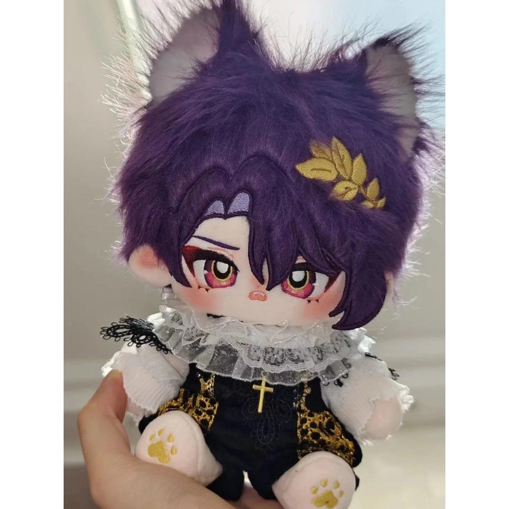 20cm Anime Game Honkai: Star Rail Dr. Ratio Aventurine Cosplay Monster Cotton Body Dress Up Plush Doll Clothes Stuffed Toys