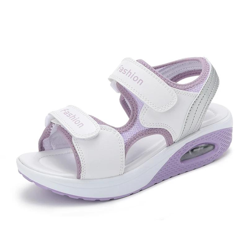 Woman Summer Outdoor Breathable Wedge Beach Sandals Zapatillas De Mujer Women Casual Sneakers Shoes Platform Leather Sandals