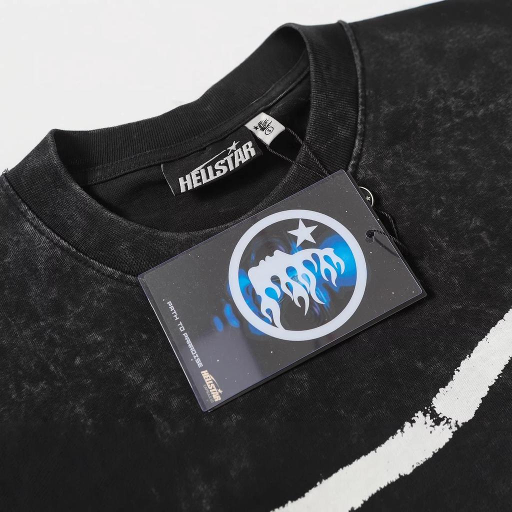 Hellstar Vintage Gewaschener Langarm-Hoodie - Europäischer & Amerikanischer Streetwear-Stil