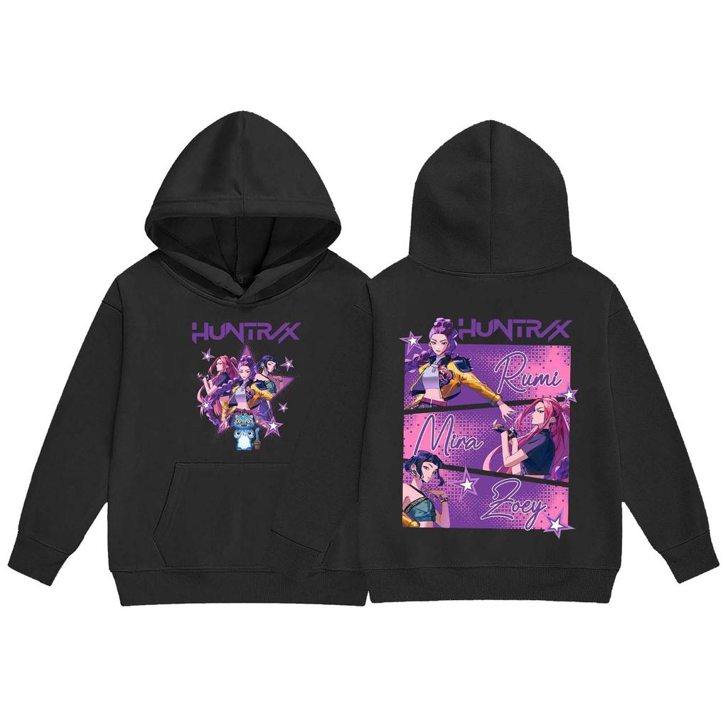 Children's Casual Fashion Hooded Pullover, Printed Loose Hoodie And Casual Pants Two-piece Set