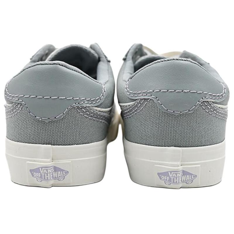Vans Brooklyn LS Low Top Skateboard Shoes Women's Gray Sneakers VN000D7UTTN