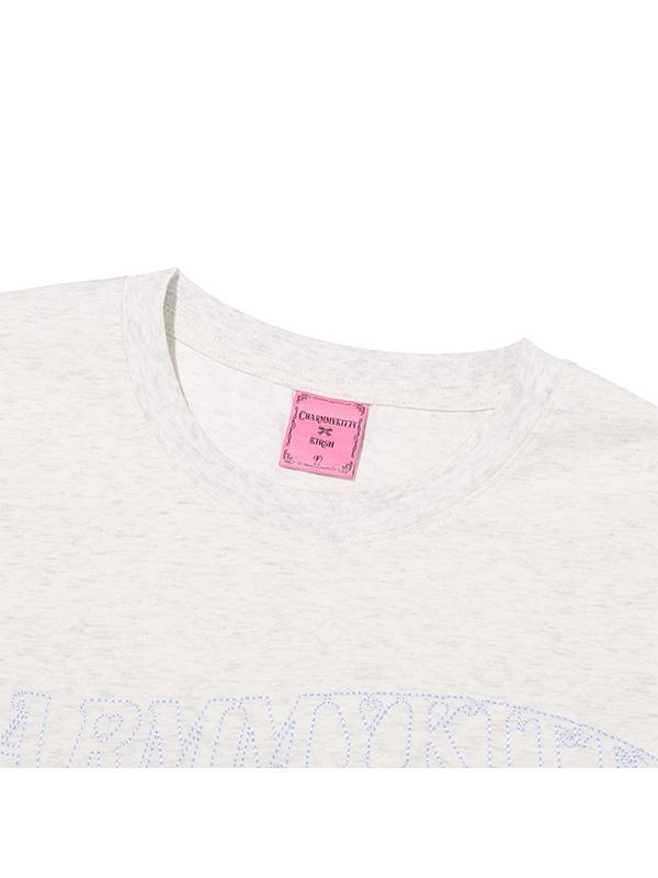 KIRSH X Charmy Kitty Loose Fit T-Shirt [Melange Gray]