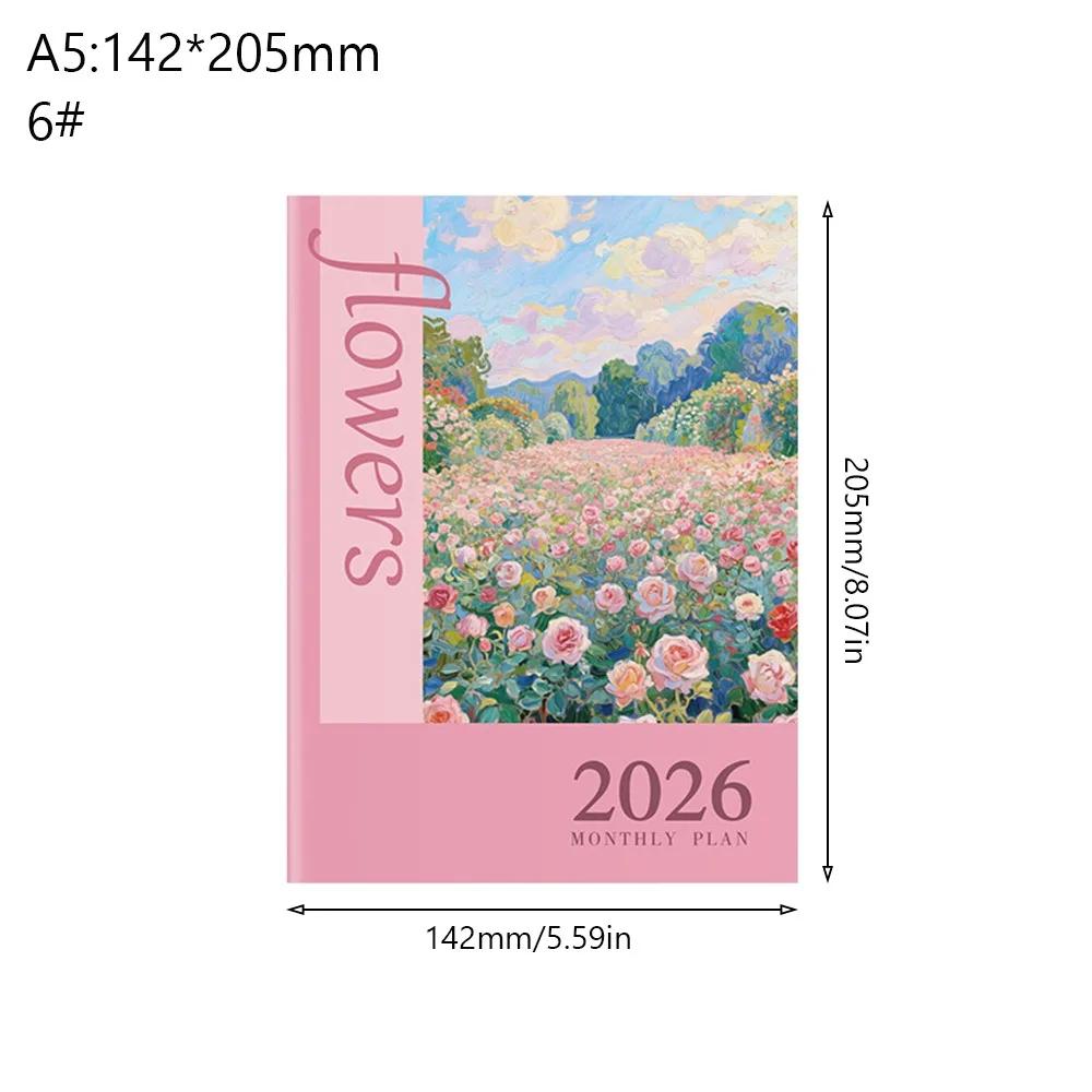 A4 A5 2026 Schedules Notebook 24 Sheets Learning Plan Planner Notebook Life Check-in Work Efficiency 2026 Calendar Planner